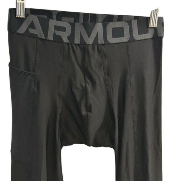 Under Armour Men's HeatGear Compression Leggings Black Size M - Picture 7 of 11